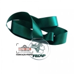 Medalha em Acrlico Personalizado - Medalha em acrlico com corte a laser e gravada com impresso digital U.V. com fita de cetim. Fbrica de medalhas personalizadas para eventos e divulgao da marca. Medalhas sob encomenda para brindes.