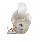 Medalha para Torneio - Medalha em metal modelo ramo com banho niquelado e adesivo resinado, com fita de cetim. Fbrica de medalhas personalizadas para eventos esportivos e premiaes especiais. Medalhas de linha promocional.