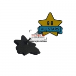 Pin Preto em Relevo - Pin em metal no relevo com banho preto e cores esmaltadas. Fbrica de pins personalizados para seu evento. Broche estrela. Pin com seu logo gravado para campanha promocional ou brinde.