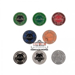 Pins Campanha Multinvel - Pins em metal formato redondo, banhos nquel e prata velha com cores esmaltadas e pedras de strass. Fbrica de broches de reconhecimento. Marketing multinvel. Pins de reconhecimento.