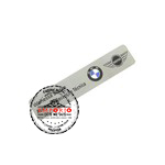 Crach Metlico - Crach no metal ao inox formato retangular, gravado com impresso digital U.V.