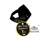 Medalha em Acrlico Cristal - Medalha em acrlico cristal com corte a laser e impresso digital U.V. e fita de cetim. Fbrica de medalhas personalizadas para corridas, campeonatos e eventos promocionais.