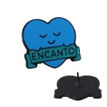 Pin Encanto - Pin em metal com banho preto e cor esmaltada com pino e borboleta de metal. Fbrica de broches de reconhecimento. Pins personalizado para evento promocional e campanha de marketing multinvel.
