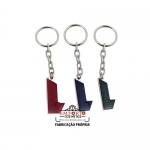 Chaveiro em metal com arte adesivada - Chaveiro formato recortado em metal com banho niquel e aplicao de adesivo resinado. Fbrica de chaveiros personalizados. Para divulgao da sua marca e eventos promocionais os chaveiros so tima opo em brindes.
