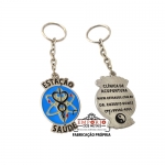 Chaveiro relevo dos dois lados - Chaveiro em metal com frente e verso em baixo relevo com banho nquel e cor esmaltada. Fbrica de chaveiros com personalizao para divulgao da marca, brindes e eventos promocionais. Peas sofisticadas e sob encomenda.