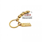 Chaveiro Modelo Soja - Chaveiro em metal modelo soja com plaqueta em relevo e banhos dourado. Fbrica de chaveiros para campanhas e evento promocional. Chaveiros sob encomenda desenvolvido com a arte do cliente.