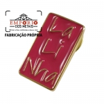 PIN PROMOCIONAL - Pin em metal com logo em baixo relevo, banho dourado e cor esmaltada. Fbrica de pins para evento promocional e divulgao da marca. Broche de lapela para brinde.