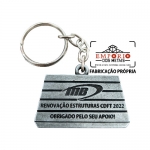 CHAVEIRO LOGO PERSONALIZADO - Chaveiro em metal no relevo e banho de prata velha. Fbrica de chaveiros personalizados com arte em alto relevo e banho de prata velha. Peas sob encomenda para evento promocional, campanhas e brinde.