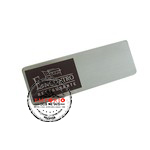 Crach em inox - Crach metlico - Crach em metal ao inox escovado gravado com impresso digital U.V., com alfinete de segurana no verso. Crach em Inox.