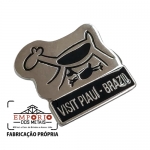 PIN EM RELEVO - Pins em relevo com banho niquelado e cor esmaltada. Fbrica de pins para campanha, divulgao da marca ou brinde. Broche personalizados e sob encomenda.