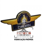 CRACH ADESIVADO ETIQUETA RESINADA - Crach em metal com banho niquelado, aplicao de etiqueta digital com cobertura de resina transparente. Crachs metlicos com im de neodmio. Fabricamos crachs personalizados para identificao e imantado.