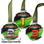 MEDALHAS EM ACRLICO - Medalha em acrlico com corte a laser e impresso digital U.V. com fita de cetim 01 cor. Fbrica de medalhas em acrlico para divulgao. Medalhas personalizadas sob encomenda e promocionais.