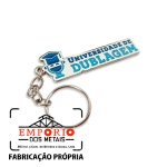 CHAVEIRO EM RELEVO - Chaveiro em metal no baixo relevo com banho nquel e cor esmaltada. Fbrica de chaveiros com logo personalizado em baixo relevo. Chaveiro promocional para brinde ou eventos.