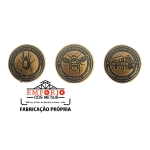 MOEDAS PROMOCIONAIS - Moedas em metal no relevo com banho bronze. Fbrica de moedas comemorativas e promocionais para eventos. Moedas personalizadas.