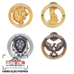 PIN DESTAQUE DO MS - Pins em metal no relevo com banhos bronze, dourado, niquelado. Fbrica de pins de reconhecimento personalizados. Broches para eventos. Pins de lapela. Pin multinvel.
