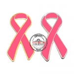 Pins Outubro Rosa - Pin / Broche Campanha do Lao Rosa. Brindes Outubro Rosa. Fita da Conscientizao, Smbolo da Luta contra o cncer de mama. Pin Lao Rosa em metal no relevo dourado ou niquelado com aplicao de cor rosa. Pin de lapela.