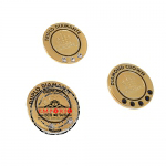 Pin para Campanhas de Reconhecimento - Pin para Campanhas de Reconhecimento. Pin Promocional, em metal no relevo dourado com strass. Pin de lapela.