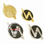 Pins promocionais - Pins promocionais. Pins para Campanhas de Incentivos. Pins de Premiao. Pins em metal no relevo dourado e niquelado com aplicao de pedra de strass. Pin de lapela.