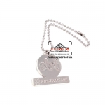 Chaveiro Personalizado - Chaveiro personalizado. Chaveiro em metal no relevo. Chaveiro niquelado. Chaveiro promocional. Chaveiro com corrente de bolinha.