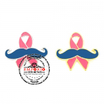 Pin Lao Rosa - Pin Campanha do Lao Rosa, Fita da Conscientizao, Smbolo da Luta contra o cncer de mamas. Pin Lao Rosa em metal no relevo dourado ou niquelado com aplicao de cor. Pin de lapela.