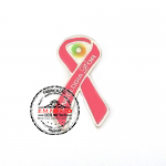 Pin Lao Rosa Personaliado - Pin Campanha do Lao. Fita da Conscincia, Brindes Outubro Rosa.  Campanha do Lao Rosa em metal com logo gravado no relevo com adesivo resinado. Pin de lapela.