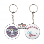 Chaveiro em adesivo resinado - Chaveiro em adesivo resinado. Chaveiro com etiqueta resinada. Chaveiro promocional. Chaveiro personalizado. Chaveiro metlico com adesivo e resina.